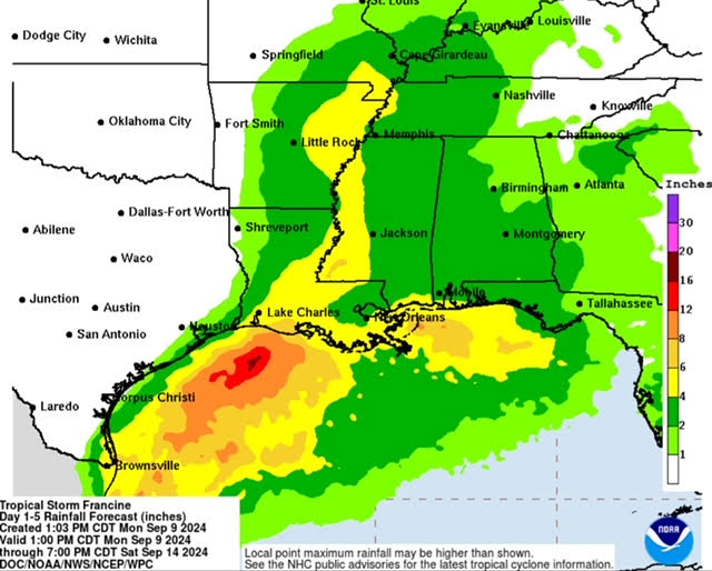 As Tropical Storm Francine Approaches the Gulf Coast, FEMA Urges ...